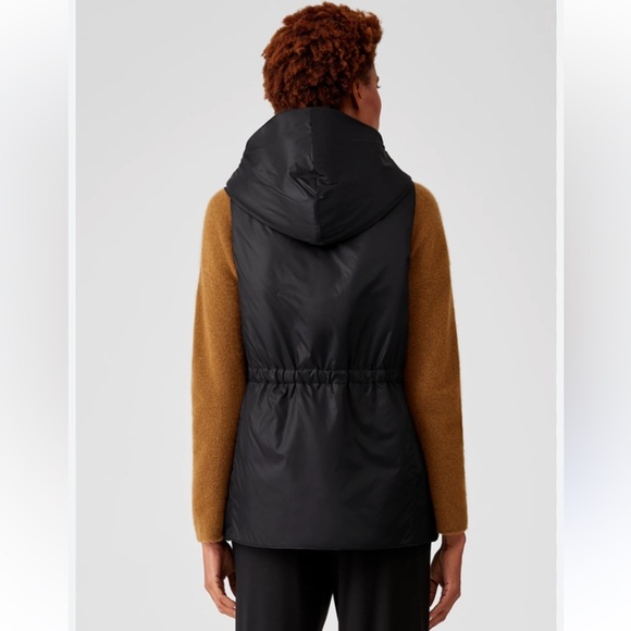 EILEEN FISHER Nylon Hooded Drawstring Vest | Size Large - Picture 8 of 14